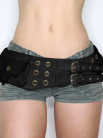 Vintage Big Pockets Pu Leather Belt Y2K Trouser Decorative Waistband-Belts-Arimonz-Arimonz
