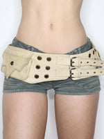 Vintage Big Pockets Pu Leather Belt Y2K Trouser Decorative Waistband-Belts-Arimonz-Arimonz