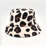 Vintage Faux Fur Bucket Hat Stylish Women’s Hat in Various Designs-Bucket Hats-Arimonz-Bleo 4-One Size 22in-Arimonz