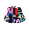 Vintage Faux Fur Bucket Hat Stylish Women’s Hat in Various Designs-Bucket Hats-Arimonz-Muti 2-One Size 22in-Arimonz