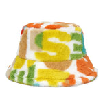 Vintage Faux Fur Bucket Hat Stylish Women’s Hat in Various Designs-Bucket Hats-Arimonz-Muti 4-One Size 22in-Arimonz