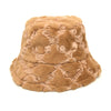 Vintage Faux Fur Bucket Hat Stylish Women’s Hat in Various Designs-Bucket Hats-Arimonz-Rose 2-One Size 22in-Arimonz