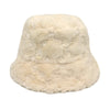 Vintage Faux Fur Bucket Hat Stylish Women’s Hat in Various Designs-Bucket Hats-Arimonz-Rose 3-One Size 22in-Arimonz