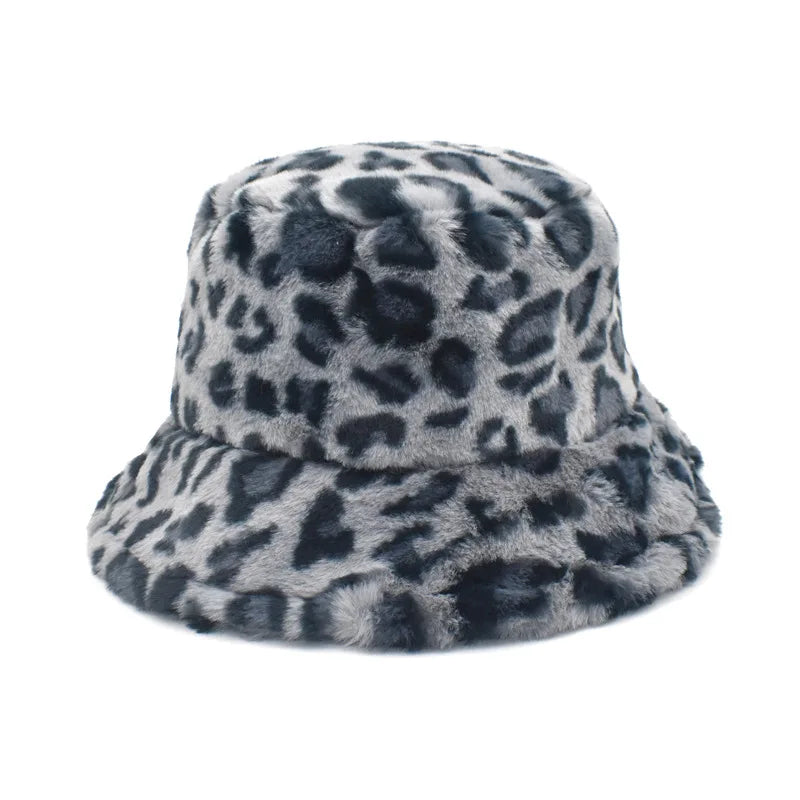Vintage Faux Fur Bucket Hat Stylish Women’s Hat in Various Designs-Bucket Hats-Arimonz-Sleo 3-One Size 22in-Arimonz