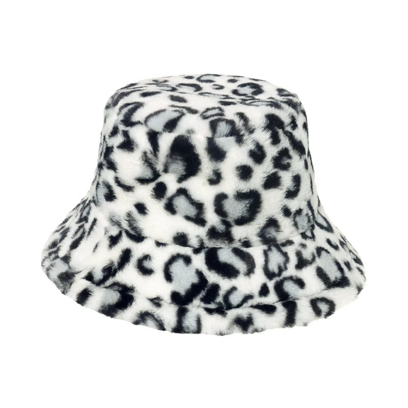 Vintage Faux Fur Bucket Hat Stylish Women’s Hat in Various Designs-Bucket Hats-Arimonz-Sleo 5-One Size 22in-Arimonz
