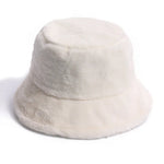 Vintage Faux Fur Bucket Hat Stylish Women’s Hat in Various Designs-Bucket Hats-Arimonz-Solid 3-One Size 22in-Arimonz