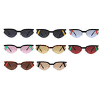 Vintage Futuristic Small Cat Eye Sunglasses Fashion Sun Shades UV400-Sunglasses-Arimonz-Arimonz