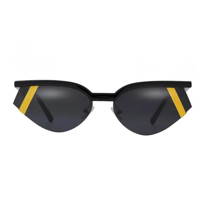 Vintage Futuristic Small Cat Eye Sunglasses Fashion Sun Shades UV400-Sunglasses-Arimonz-C2-Arimonz