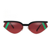 Vintage Futuristic Small Cat Eye Sunglasses Fashion Sun Shades UV400-Sunglasses-Arimonz-C6-Arimonz