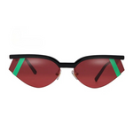 Vintage Futuristic Small Cat Eye Sunglasses Fashion Sun Shades UV400-Sunglasses-Arimonz-C6-Arimonz