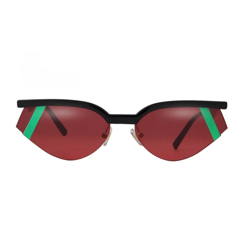 Vintage Futuristic Small Cat Eye Sunglasses Fashion Sun Shades UV400-Sunglasses-Arimonz-C6-Arimonz