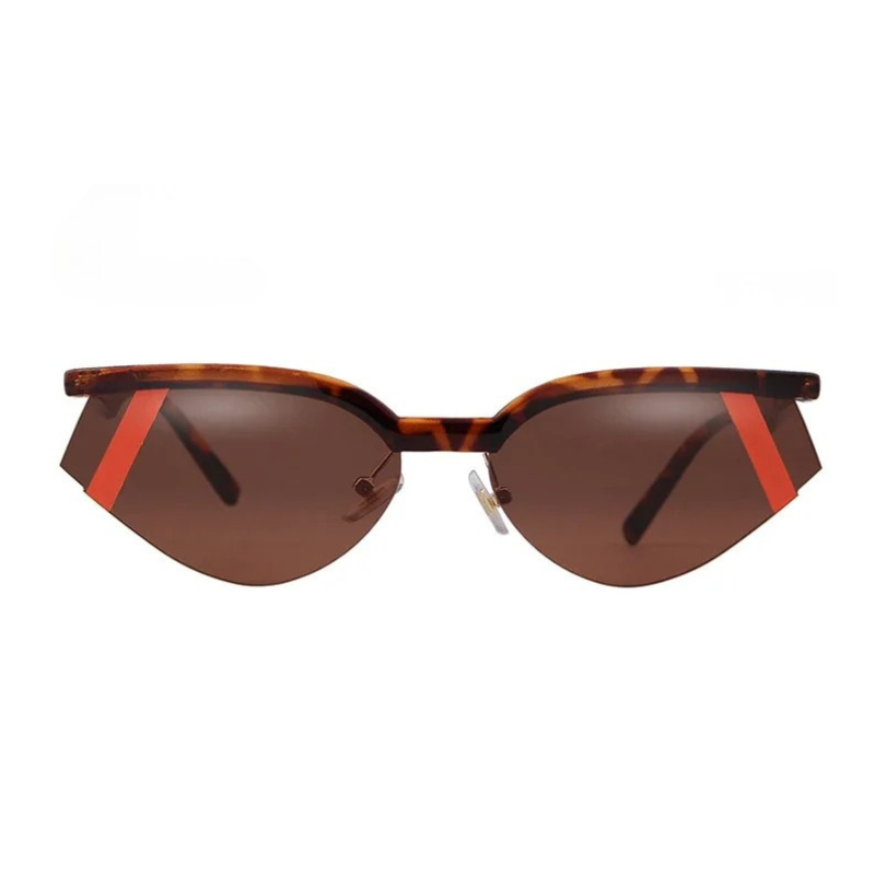 Vintage Futuristic Small Cat Eye Sunglasses Fashion Sun Shades UV400-Sunglasses-Arimonz-C7-Arimonz