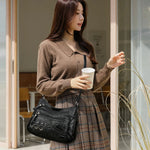 Vintage Leather Women Bag Design Multi-pocket Crossbody Shoulder Bags-Handbags-Arimonz-Arimonz