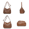 Vintage Leather Women Bag Design Multi-pocket Crossbody Shoulder Bags-Handbags-Arimonz-Arimonz