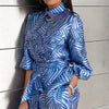 Vintage Loose Outfit Fashion Long Sleeve Shirt and Straight Leg Pants-Wear To Work Sets-Arimonz-Arimonz