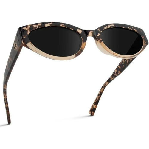 Vintage Slim Frame Gradient UV Protection Oval Cat Eye Sunglasses-Sunglasses-Arimonz-Black Lens-Arimonz