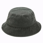 Vintage Washed Denim Bucket Hat Cotton Panama Hip Hop Bob Cap-Bucket Hats-Arimonz-Army green-21-22in-Arimonz