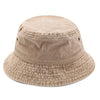 Vintage Washed Denim Bucket Hat Cotton Panama Hip Hop Bob Cap-Bucket Hats-Arimonz-Khaki-21-22in-Arimonz
