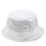 Vintage Washed Denim Bucket Hat Cotton Panama Hip Hop Bob Cap-Bucket Hats-Arimonz-White-21-22in-Arimonz