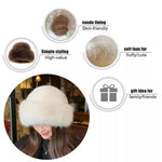 Warm Hat Casual Plush Fluffy Plush Cap Versatile Solid Polyester Hat-Winter Hats-Arimonz-Arimonz