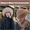 Warm Hat Casual Plush Fluffy Plush Cap Versatile Solid Polyester Hat-Winter Hats-Arimonz-Arimonz