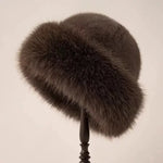 Warm Hat Casual Plush Fluffy Plush Cap Versatile Solid Polyester Hat-Winter Hats-Arimonz-Coffee-Arimonz