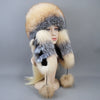 Warm Luxury Natural Fox Fur Hat Fashion Fluffy Rex Rabbit Fur Cap-Winter Hats-Arimonz-Arimonz