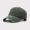 Washed Cotton Baseball Cap Women Casual Adjustable Snapback Trucker Hat-Women's Caps-Arimonz-army green-head 55-60cm (22-24 inches)-Arimonz