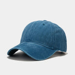 Washed Cotton Baseball Cap Women Casual Adjustable Snapback Trucker Hat-Women's Caps-Arimonz-lake blue-head 55-60cm (22-24 inches)-Arimonz