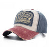 Washed Cotton Damage Baseball Cap Motor Snapback Hat Hip Hop Dad Hats-Women's Caps-Arimonz-Arimonz