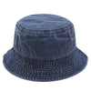 Washed Denim Bucket Hat Cotton Streetwear Fluorescent Color Cap-Bucket Hats-Arimonz-Arimonz