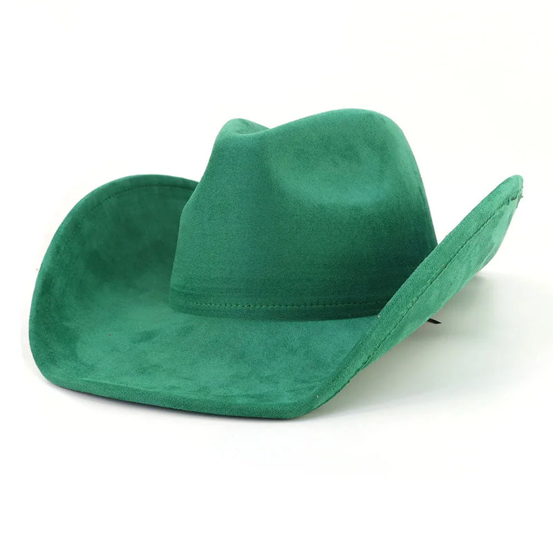 Western Big Roll Brim Cowboy Top Hat Felt Fedora Outdoor Hat-Hats-Arimonz-Arimonz