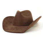 Western Big Roll Brim Cowboy Top Hat Felt Fedora Outdoor Hat-Hats-Arimonz-Arimonz