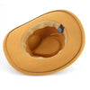 Western Cowboy Woolen Fedoras Hat Wide Brim Elegant Felt Cap-Hats-Arimonz-Arimonz