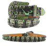 Western Rhinestone Skull Belt Crystal Studded Luxury Pin Buckle Belt-Belts-Arimonz-Arimonz