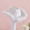 Western Style Cowboy Hat with Feather Accents Wide Brim Sun Protection-Winter Hats-Arimonz-Arimonz