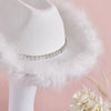 Western Style Cowboy Hat with Feather Accents Wide Brim Sun Protection-Winter Hats-Arimonz-Arimonz
