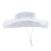 Western Style Cowboy Hat with Feather Accents Wide Brim Sun Protection-Winter Hats-Arimonz-Arimonz
