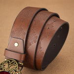 Western Vintage Fashionable Belt Decorative Printed Engraved Belt-Women's Belts-Arimonz-Arimonz
