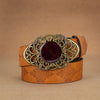 Western Vintage Fashionable Belt Decorative Printed Engraved Belt-Women's Belts-Arimonz-Brown-120cm/47"-Arimonz