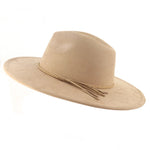 Wide Brim Felt Jazz Classic Fedoras Hat Suede Autumn Winter Top Hat-Hats-Arimonz-Camel-22in-Arimonz