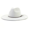 Wide Brim Felt Jazz Classic Fedoras Hat Suede Autumn Winter Top Hat-Hats-Arimonz-Light Grey-22in-Arimonz