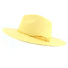 Wide Brim Felt Jazz Classic Fedoras Hat Suede Autumn Winter Top Hat-Hats-Arimonz-Yellow-22in-Arimonz