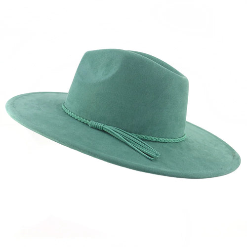 Wide Brim Felt Jazz Classic Fedoras Hat Suede Autumn Winter Top Hat-Hats-Arimonz-Arimonz
