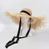 Wide Brim Hollow Breathable Raffia Straw Beach Summer Hat For Women-Summer Hats-Arimonz-Arimonz