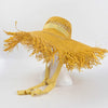 Wide Brim Hollow Breathable Raffia Straw Beach Summer Hat For Women-Summer Hats-Arimonz-yellow-Arimonz