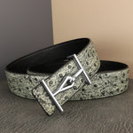 Wide Genuine Leather Slide Buckle Letter Designer Belts Jeans-Belts-Arimonz-Gray Silver-buckle-105CM/41inches-Arimonz