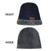 Winter Beanie Hat Cotton Polyester Thick Knitted Cap for Women and Men-Winter Hats-Arimonz-Arimonz