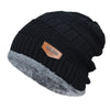 Winter Beanie Hat Cotton Polyester Thick Knitted Cap for Women and Men-Winter Hats-Arimonz-Arimonz