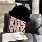 Winter Fashion Genuine Real Mink Fur Winter Warm Women Hat-Winter Hats-Arimonz-black-21-23in-Arimonz